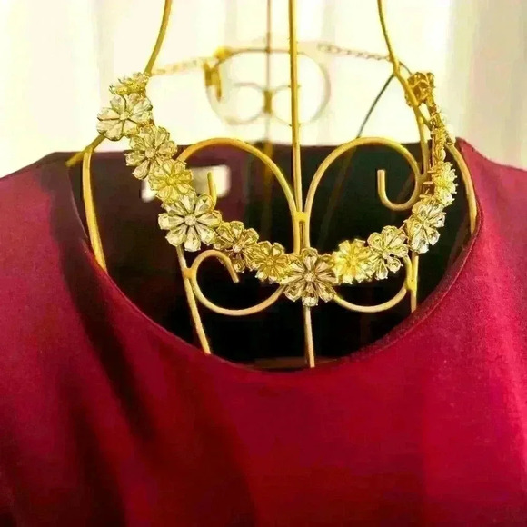 Aldo Choker Crystal Clear Collared  Necklace - Picture 1 of 3